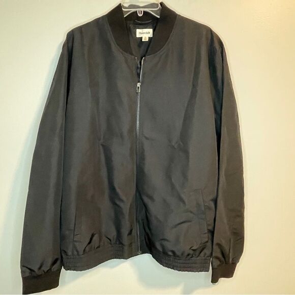 Open Edit Shine Bomber Jacket Black XL - Picture 2 of 8